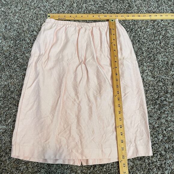 Vintage Pencil Skirt Size 10 Pink Pastel Minimal Retro Preppy Feminine Coqutte - Picture 12 of 13